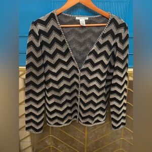 Women's Jillian Jones Sweater S Grey & Black